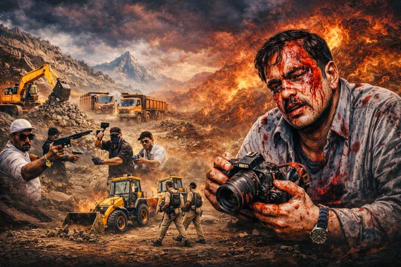 सच दिखाने पर पत्रकार का लहू बहाया गया, क्या अब ‘बंदूक’ तय करेगी कानून की सीमा ?<br>